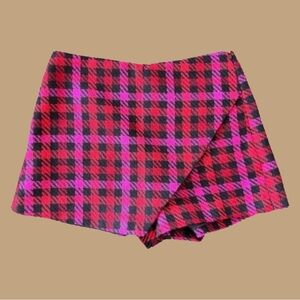 Preloved “Buddy Love” Plaid Checkered Mini Skort